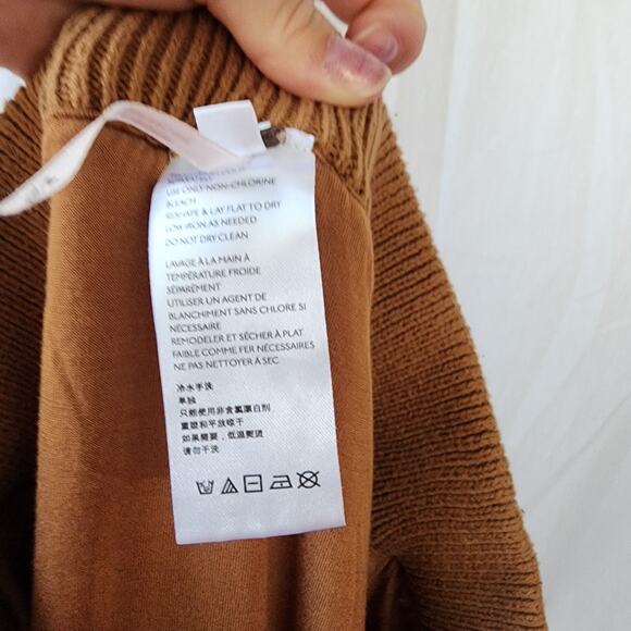 Free People Golden hour maxi skirt women's size M y2k Boho western Crochet Tan - Picture 12 of 13